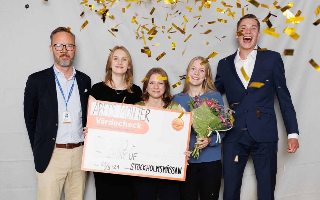 Shiny UF vinner kategorin Årets monter under SM i Ung Företagsamhet