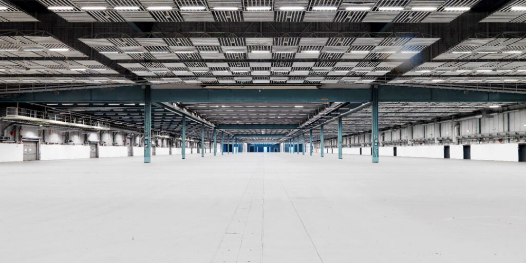 Hall A at Stockholmsmässan. The largest hall in the entire venue.